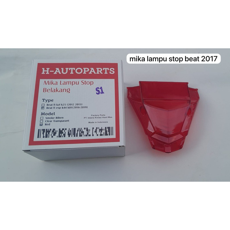 Mika Belakang Part Body Honda Beat FI 2017-2019 Beat Deluxe 2020 New Tebal Anti Pecah