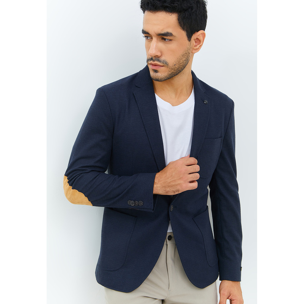 Jobb Dornan-T1 Blazer Pria Slim Fit Navy
