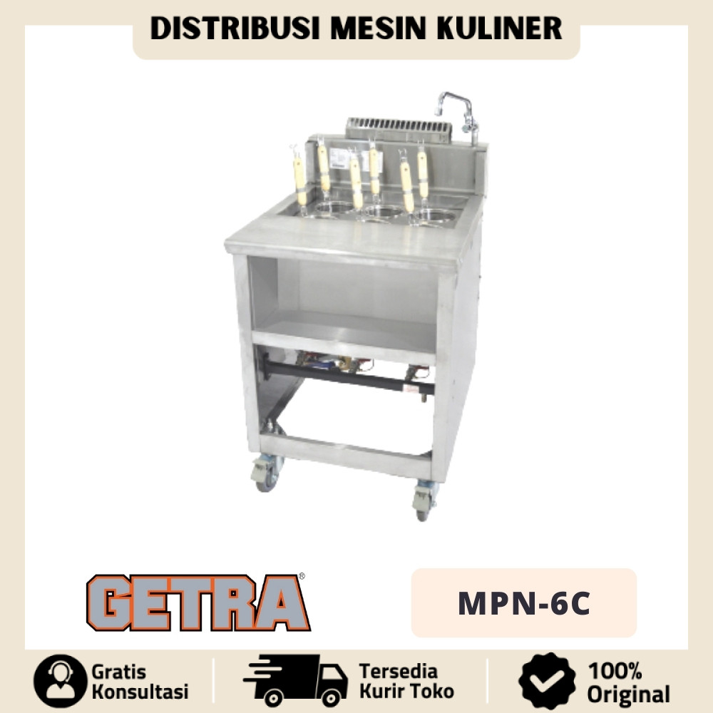 MESIN MIE GETRA MPN-6C KOMPOR GAS MESIN REBUS MIE AYAM 6 LUBANG