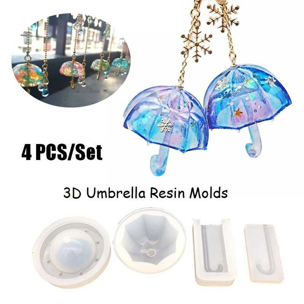 

3D Multifunction Silicone Epoxy Mould Jewelry Making UV Resin Mold Umbrella Shape Jewelry Tool