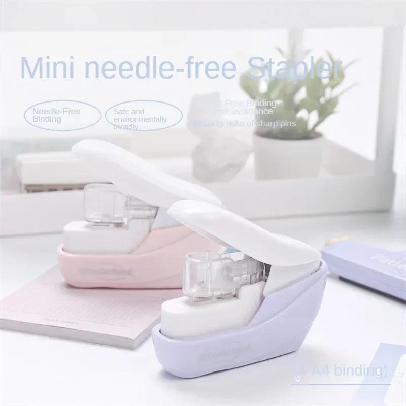 

Mini Cute Book Stapleless Stapler No Nails No Staples Stapling Machine Paper Stapling Stapler Without Staple Office Accessories