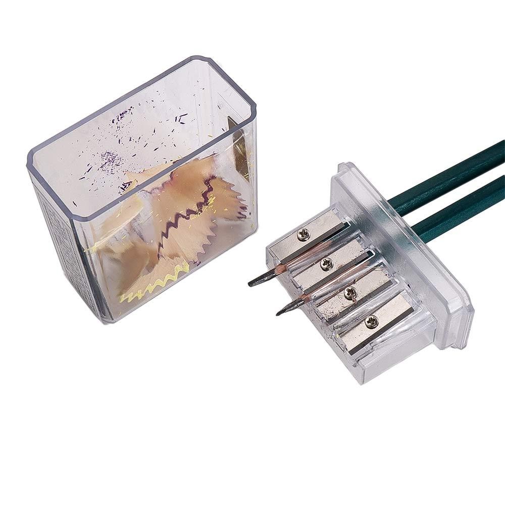 

Transparent 4 Holes School Stationery Sketching Students Manual Sharpener Art Supplies Charcoal Sharpener Pencil Sharpener