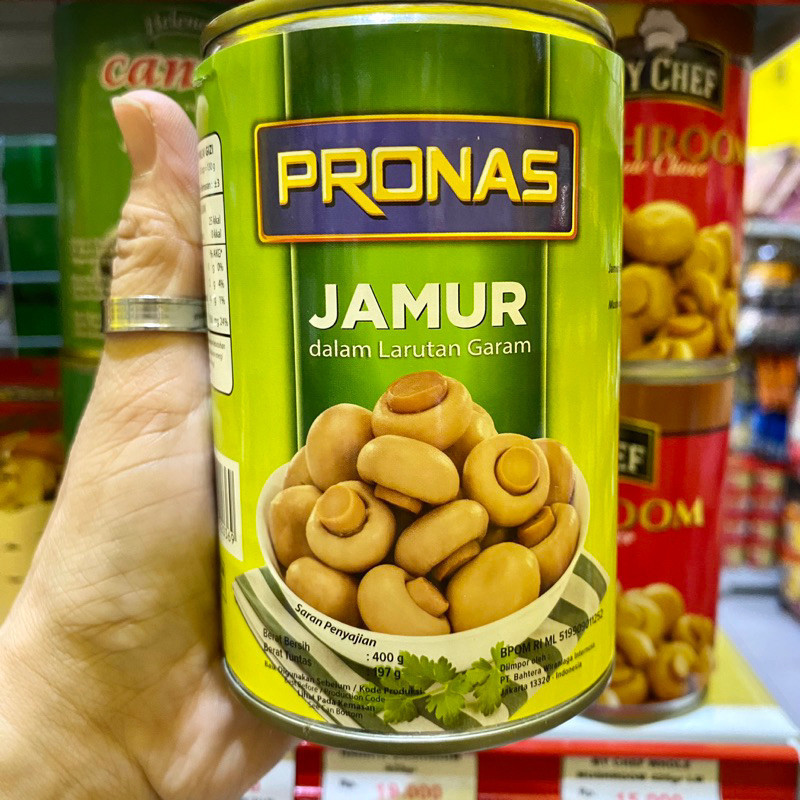 

Pronas Jamur Kancing Dalam Larutan Garam 400gr - CBY