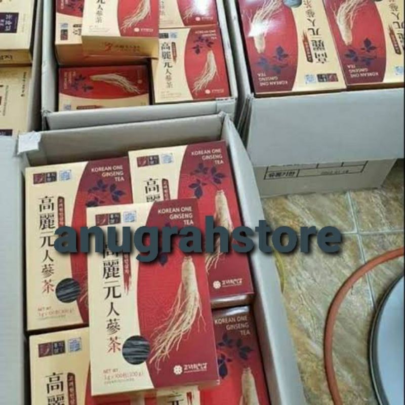 

TEH GINSENG KOREAN ONE PAKET 4 BOX KOREAN GINSENG TEA - Anugrah Megah