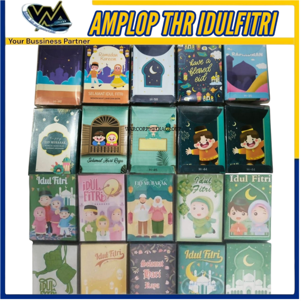 

WMEDIA Amplop Lebaran Ukuran M 7x10 / Amplop THR Idul Fitri Ukuran 7x10