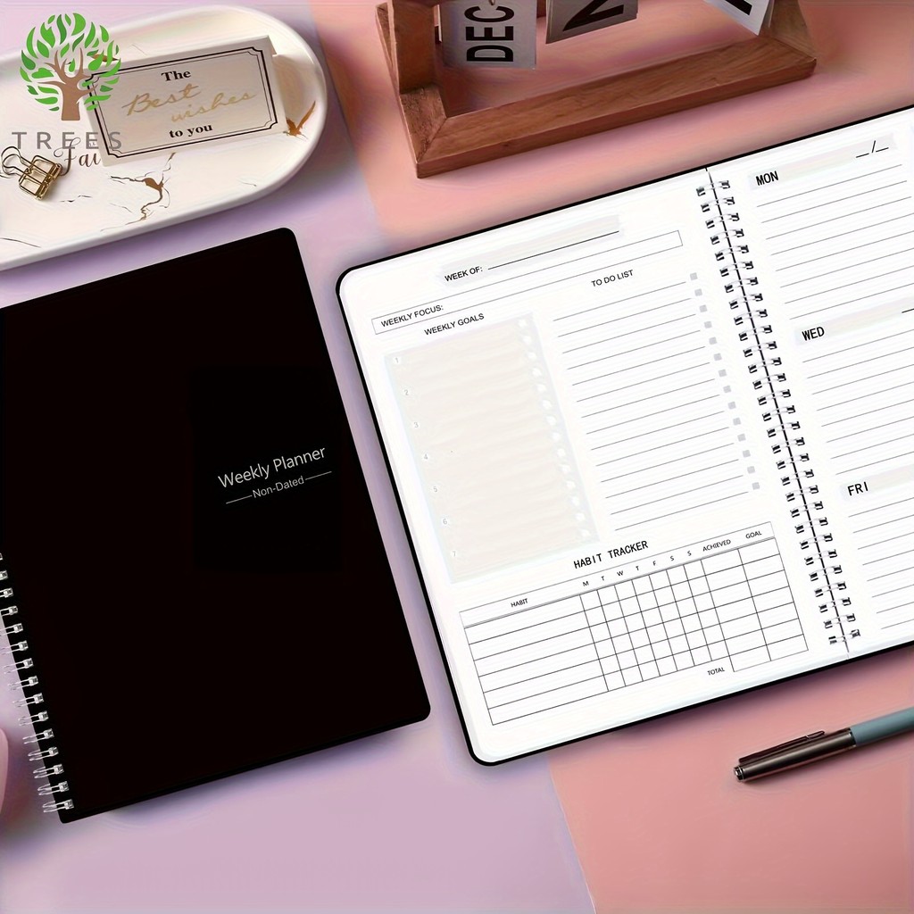 

Weekly To Do Planner Notebook Weekly Goal To Do List Planner Priorities Habit Page Office Organization Notebook