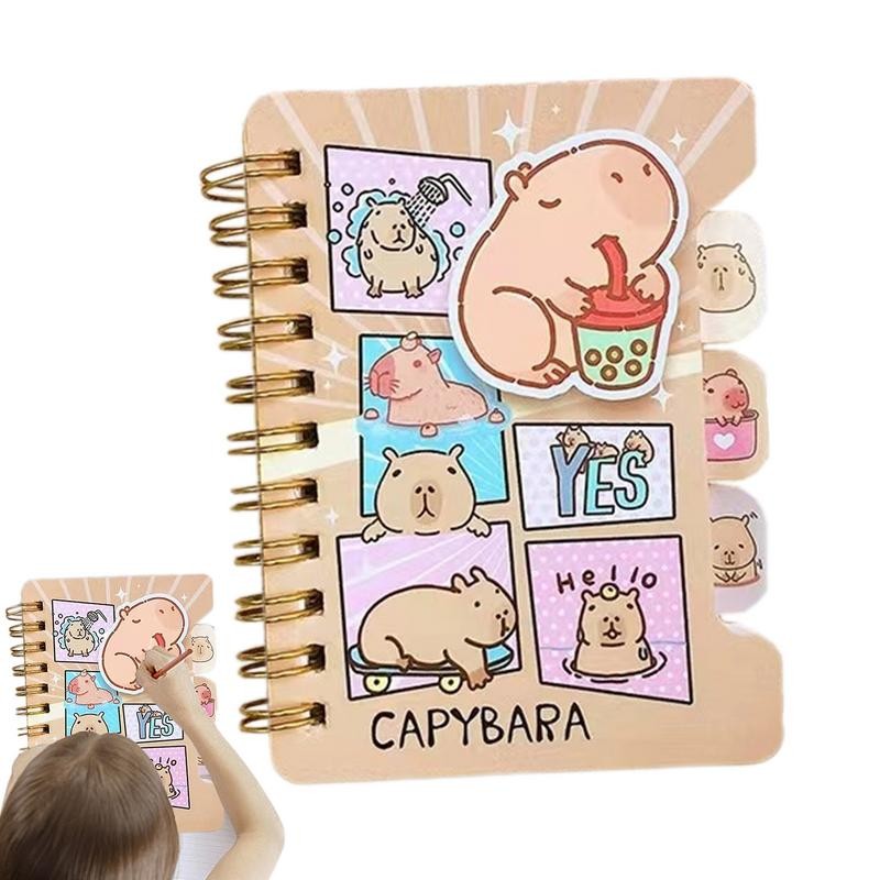 

Drawing Notebook For Kids Capybara Student Coiled Notebook Creative Children's Stationery Cute School Supplies Coil Book Note