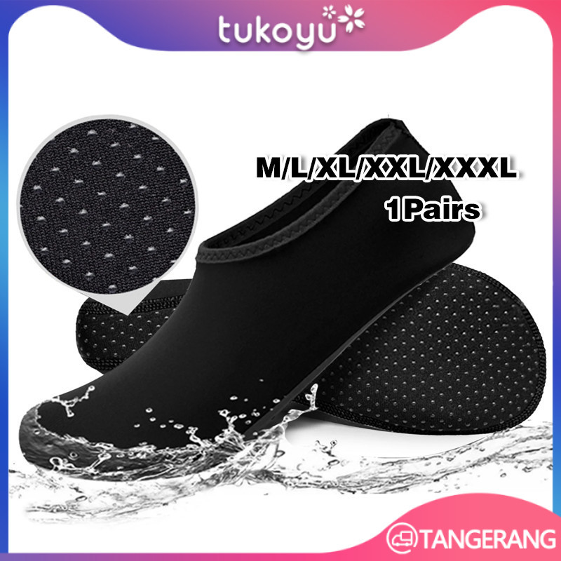 Sepatu Pantai Olahraga Air Pria Wanita Sepatu Pantai Renang Diving Yoga Surfing Sepatu Pantai Anti K