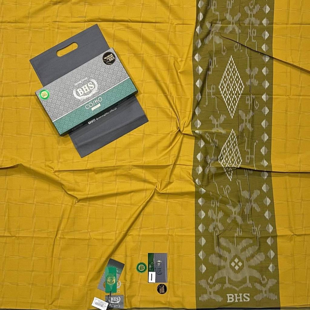 Sarung BHS Cosmo Silver Original Bhs Cosmo Silver Motif Polos Dan Kombinasi