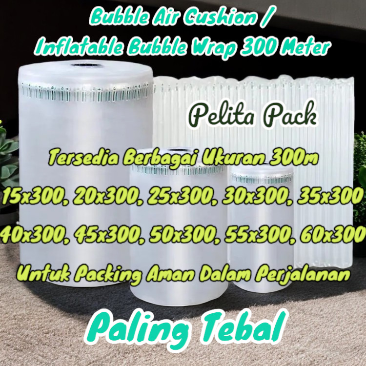 

Bubble Air Column Paling Tebal / Bubble Air Cushion / Inflatable Bubble Wrap - Pelita Pack