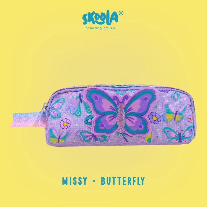 

[NEW] Skoola Tempat Pensil Pencil Case Anak Perempuan Lucu Mermaid Excavator - Missy - BUTTERFLY