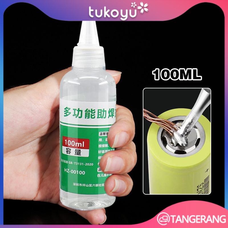 100ml Flux Stainless Steel Perekat Solder Nikel Besi Seng Baterai Cairan Oil