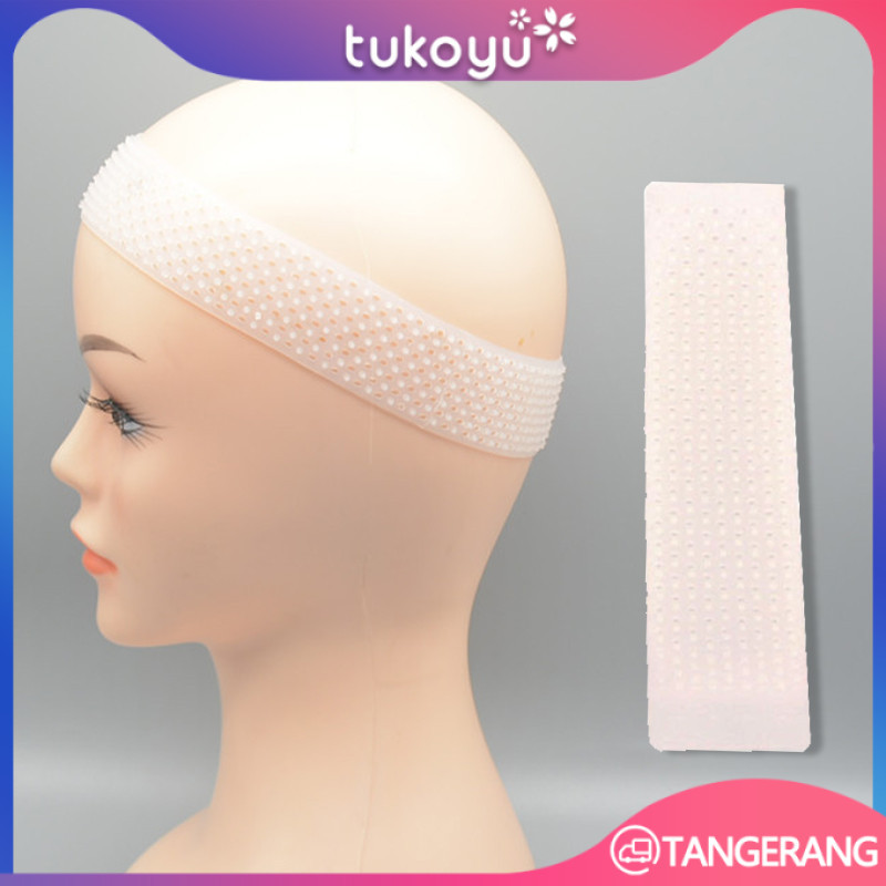 Hair Band Silicone Wig Silikon Grip Headband Bandana Penahan Rambut Palsu Silicone Hair Band Anti Sl