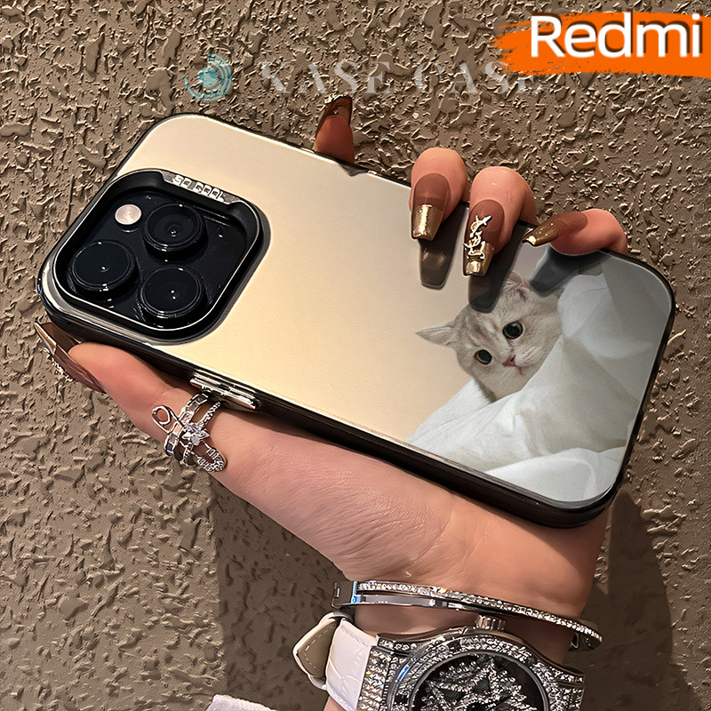 Keren Brand Glossy Hologram PC Case Redmi Note-12 9 13 Pro 11 10-Pro 8 10s Matte Gradasi Casing hp R