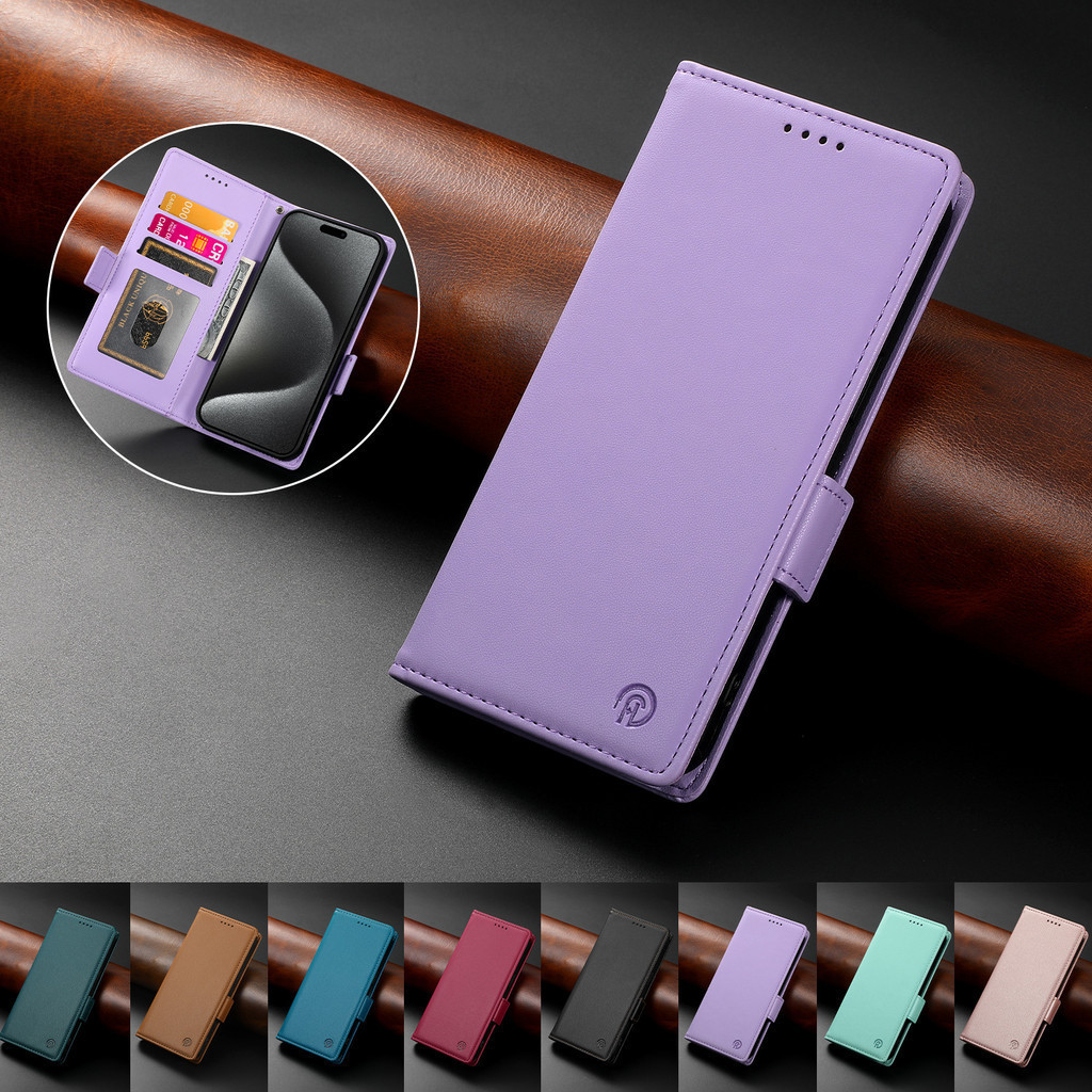 Flip Case for Redmi Note 14 Pro+ 13 Pro Plus 5G 12 4G Casing Faux PU Leather Cover Magnetic Wallet W