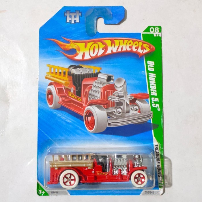 SR99 Hotwheels Hot Wheels Old Number 5.5 5 merah 2010 Treasure Hunt Reguler