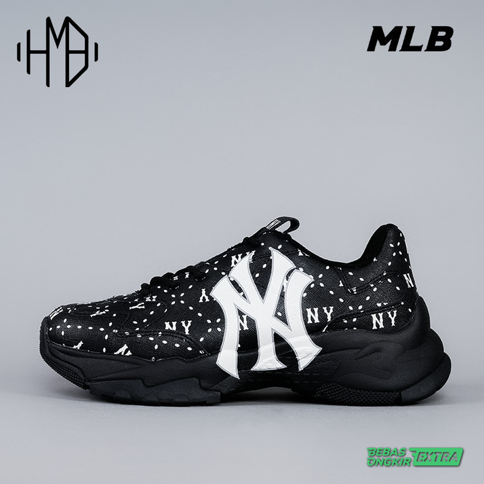 MLB Korea NY Yankees Bigball Chunky Saffiano DIA Monogram Sneaker