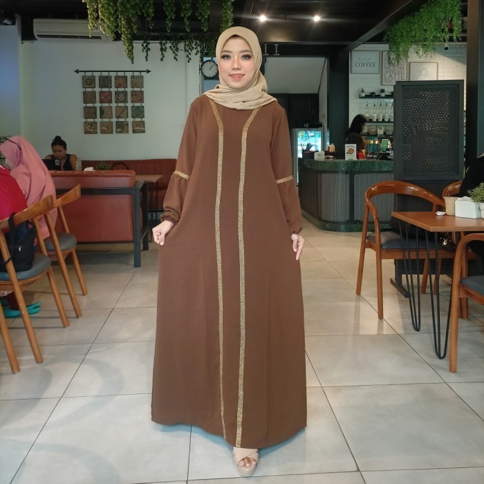 Barang Terlaris Gamis Turki Gita Jumbo Ld 110 120 130 140 150 Cringkle