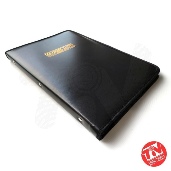 

Clear Holder Zipper Yushinca Document Keeper F4 / FC 40 Pockets - Hitam