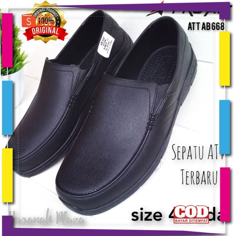 UKURAN SIZE 37 38 39 40 41 42 43 44 45 / Sepatu Karet Pria - Sepatu Pantofel Karet Pria ATT AB 668 H