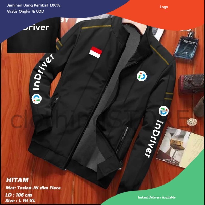 JAKET INDRIVER / JAKET PRIA RESLETING TEBAL DRIVER INDRIVER