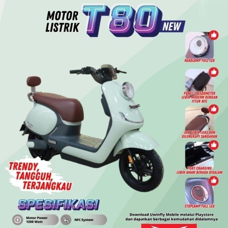 Motor listrik uwinfly T80