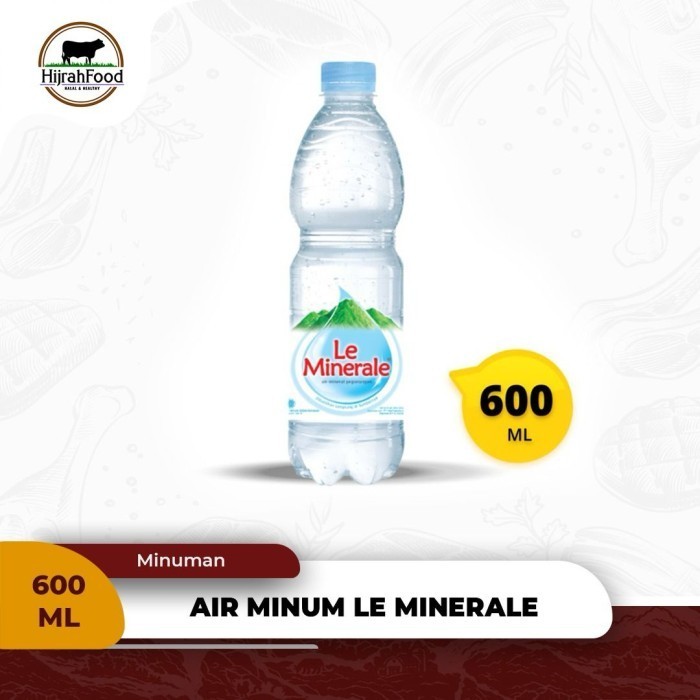 

Le Minerale Air Mineral Kemasan Mineral Water 600 ml