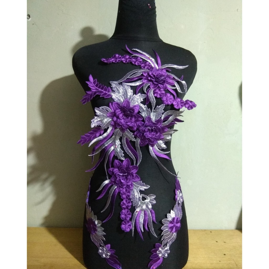 RENDA BORDIR MOTIF CENDRAWASIH