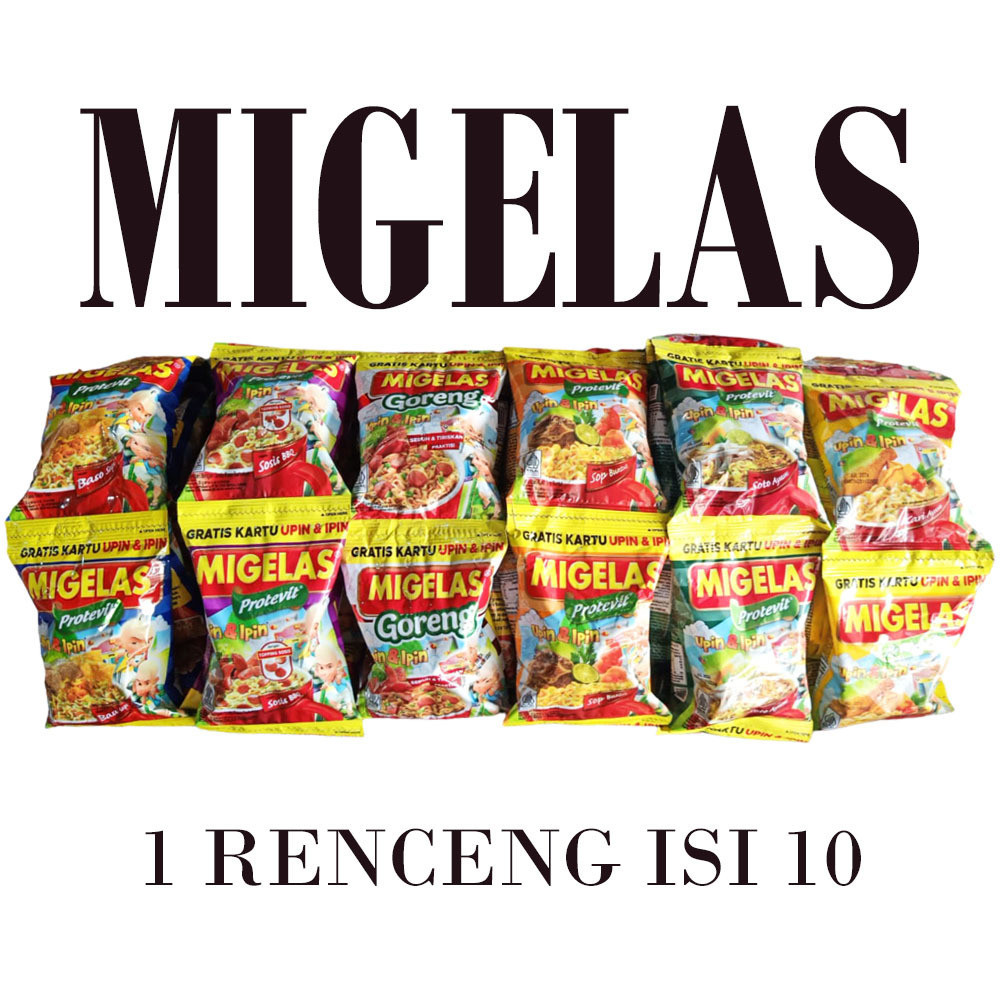 

MIGELAS MI GELAS RENCENG ISI 10 By Toko Dunia Variasi Surabaya