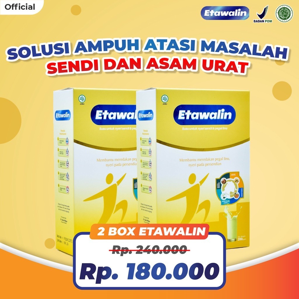 

paket 1 box harga 50k Etawalin Susu Etawa Herbal Nyeri Sendi Official 2 Box