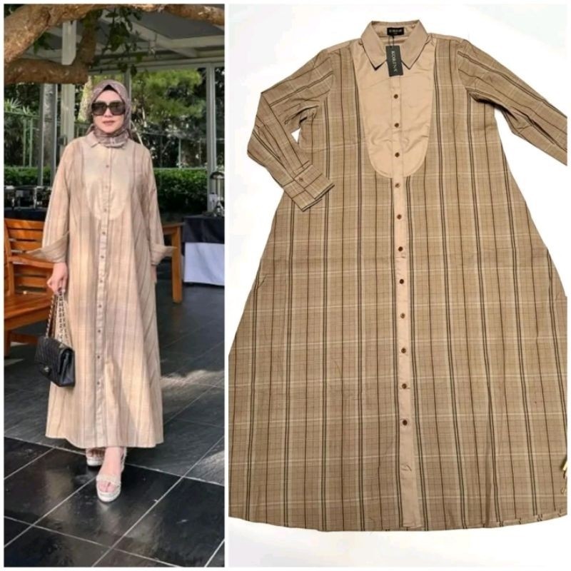 newpromoterbatas NEW KORINA KHAI Midi Dress || jual gamis korina || Korina_id || Midi dress || dress