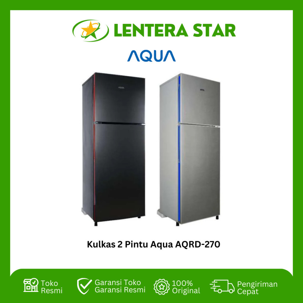 promo spesial Kulkas 2 Pintu Aqua AQRD-270