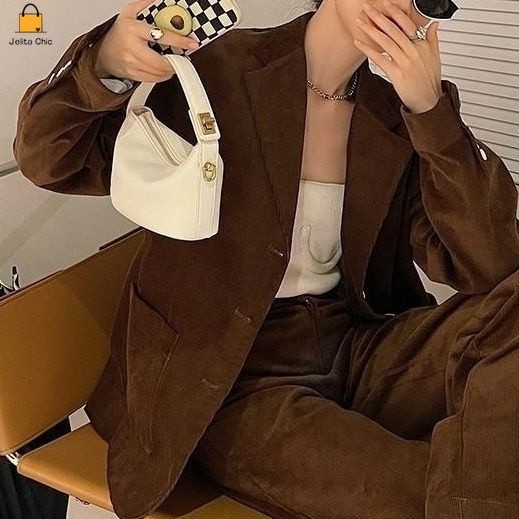 [ COD✅ ] JelitaChic Niche Design tas awan tas sederhana tas jinjing wanita tas kecil tas kulit lembu