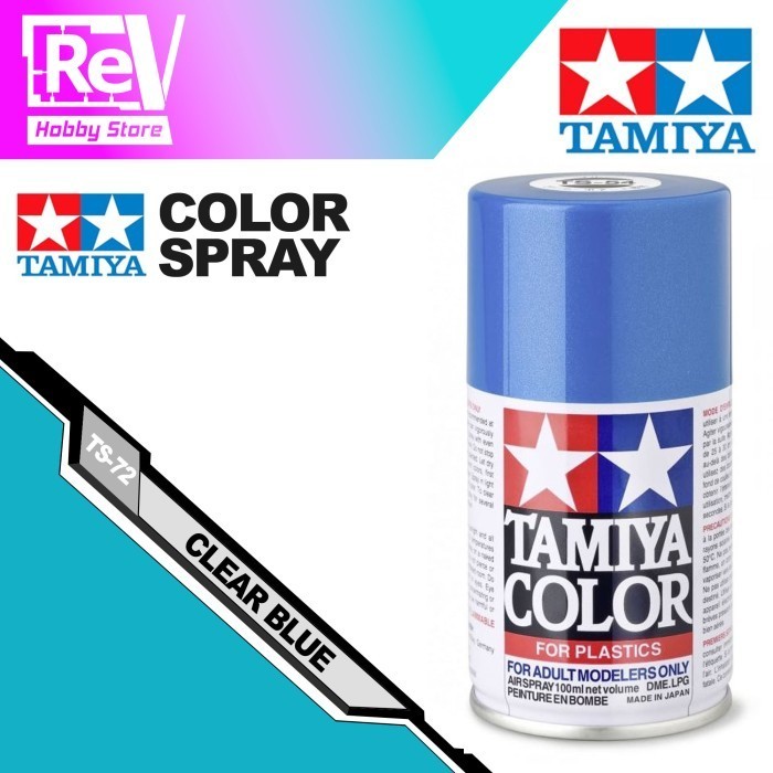 TAMIYA SPRAY CLEAR BLUE TS-72