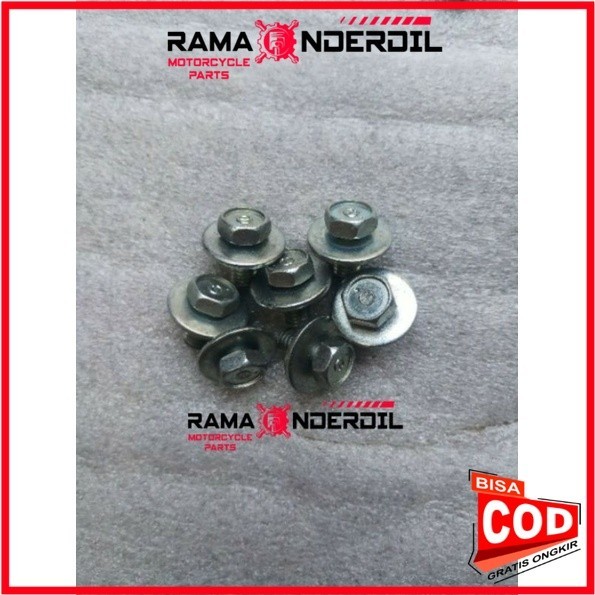 Satu set Baud / Baut spakbor belakang Supra X 125 tahun lama