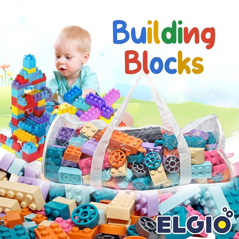 Kreatif Block ukuran besar mainan bongkar pasang besar building blocks Mr Block Happy Kids