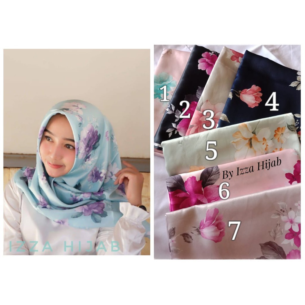Jilbab Kerudung Segi empat Wanita Muslim Hijab Kekinian Murah SEGI EMPAT NAURA Premium