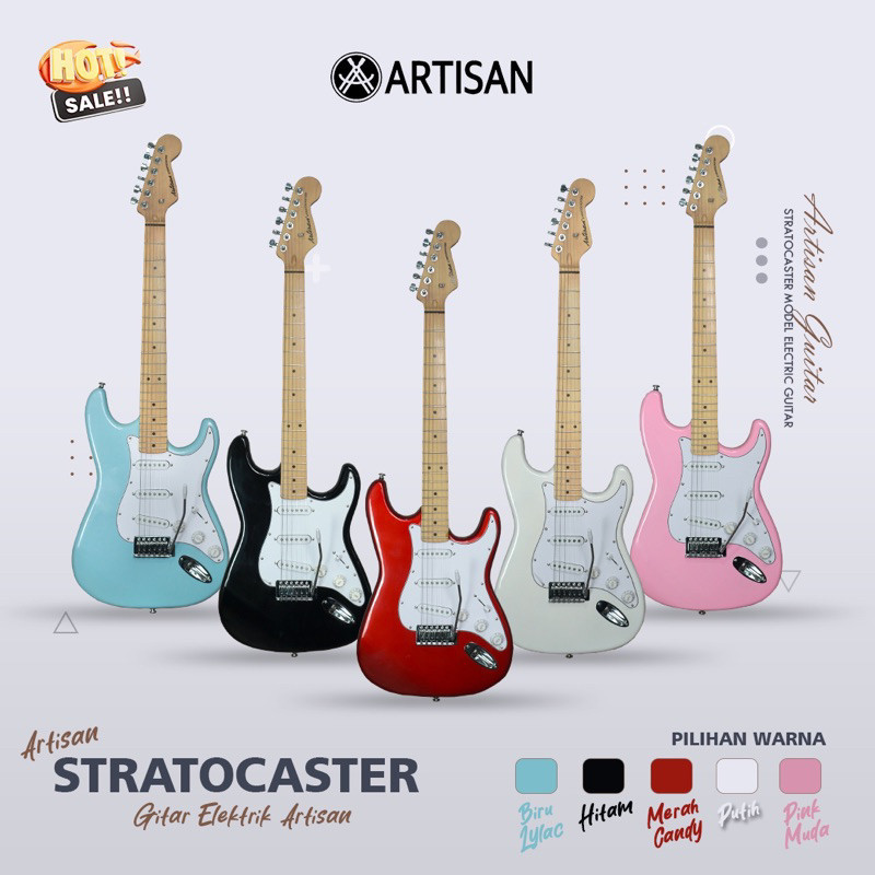 ARTISAN Gitar Listrik Stratocaster