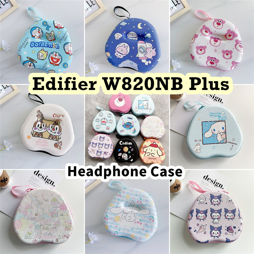 【distinctive】Untuk Edifier W820NB Plus Headphone Hard Case Trendi Kartun Headset Earpads EVA Casing 