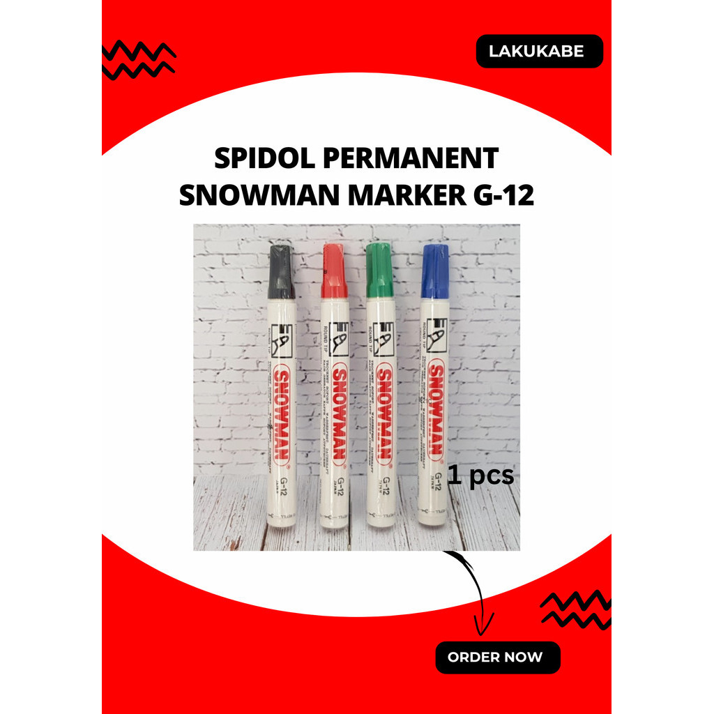 

Spidol Permanent Snowman Marker G-12