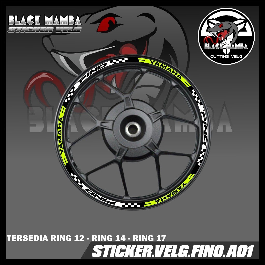 STICKER VELG FINO- STIKER LIS LIST VARIASI BAN/VELG YAMAHA FINO A01
