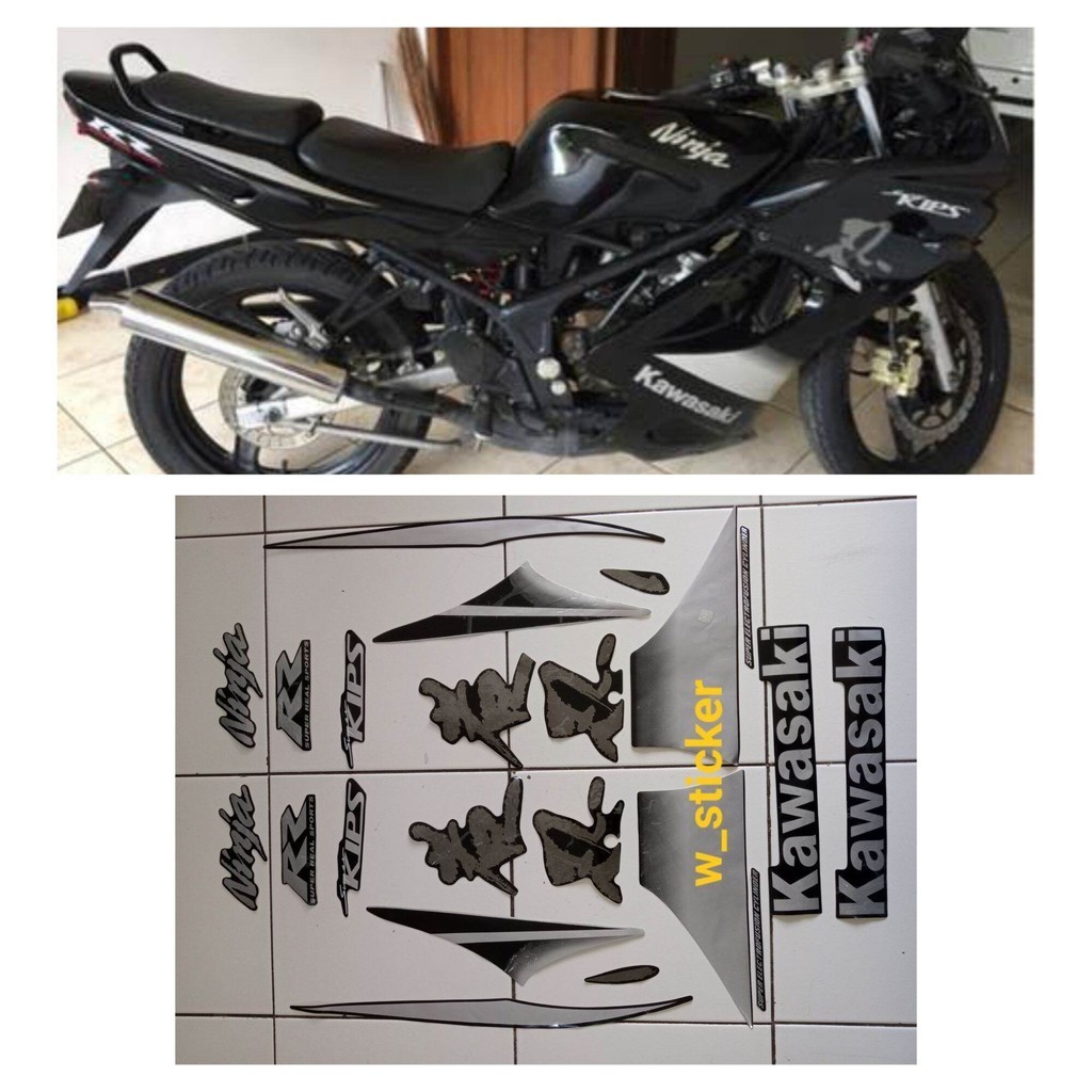 Striping Stiker Body Ninja RR Old 2010 Hitam