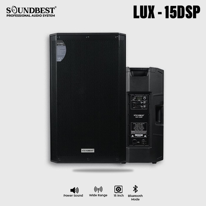 Speaker Aktif Soundbest 15 INCH LUX 15 DSP ORIGINAL HARGA (2 UNIT)