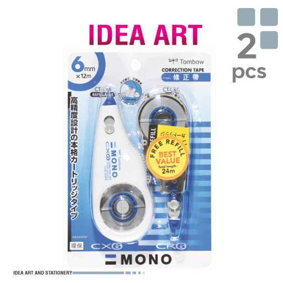

Tombow Mono CR6 Correction Tape Tipex Roll 6mm x 12m Made in Japan