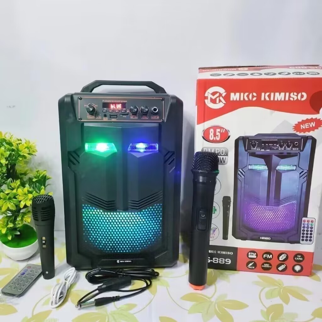 SPEAKER BLUETOOTH KARAOKE SPEAKER BLUETOOTH KIMISO/BRAIN POWER MKC-889 FREE 1 MIC WIRELESS + KABEL