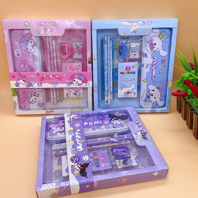 

D3W! MMM Paket Alat Tulis Karakter Kartun Set 7in1 Set Stationery 7 in 1 Alat Tulis Anak Sekolah