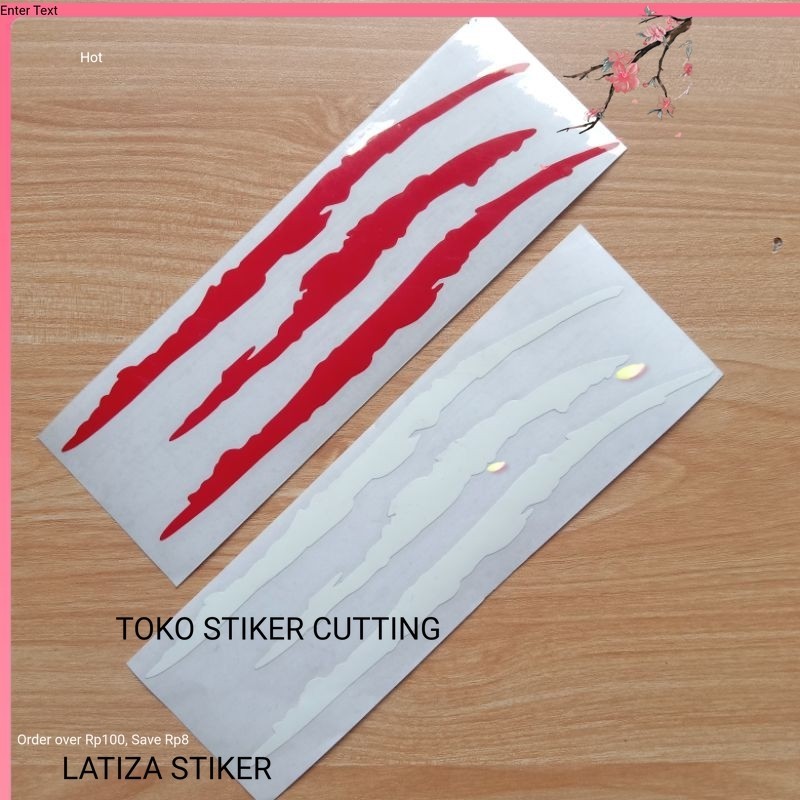CUTTING STIKER STIKER TIMBUL sticker cakar harimau sticker catting sticker motor sticker mobil