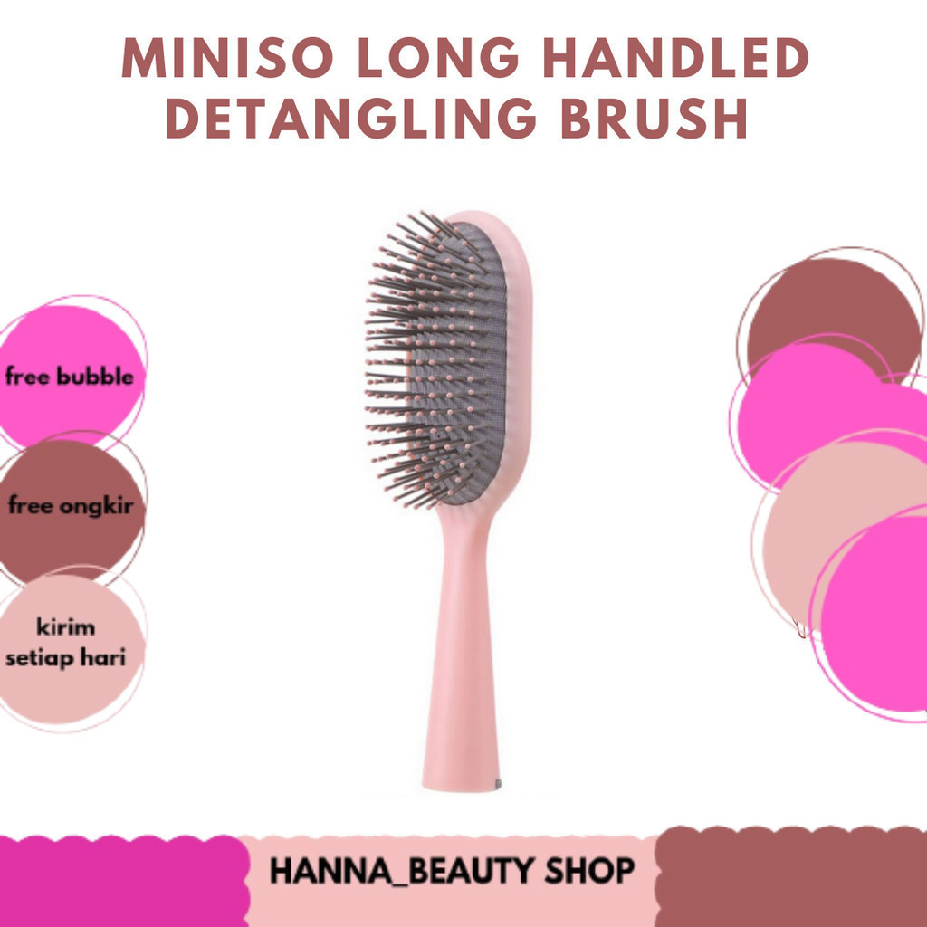 MINISO LONG HANDLED DETANGLING BRUSH