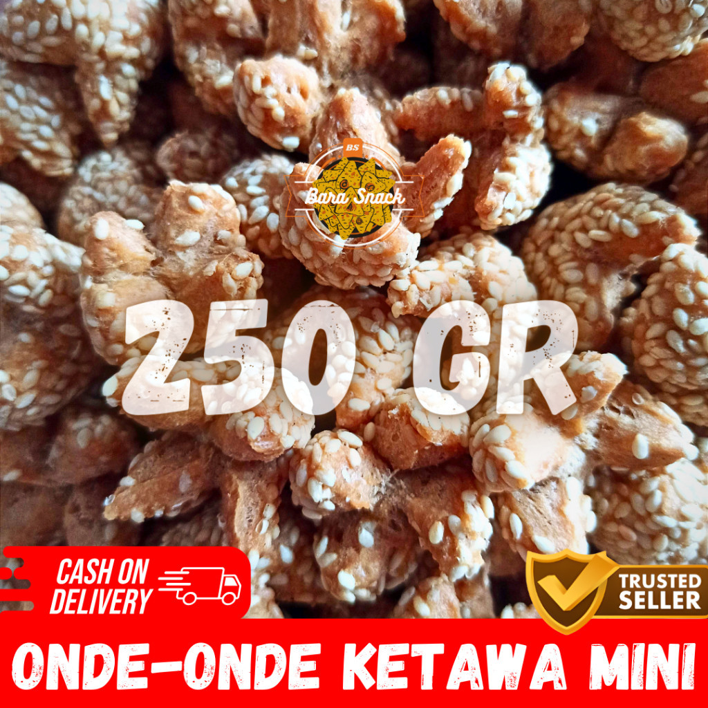 

[ 250gr ] Onde Onde Ketawa Mini Wijen / Onde Onde Pecah / Camilan Snack Kiloan Murah