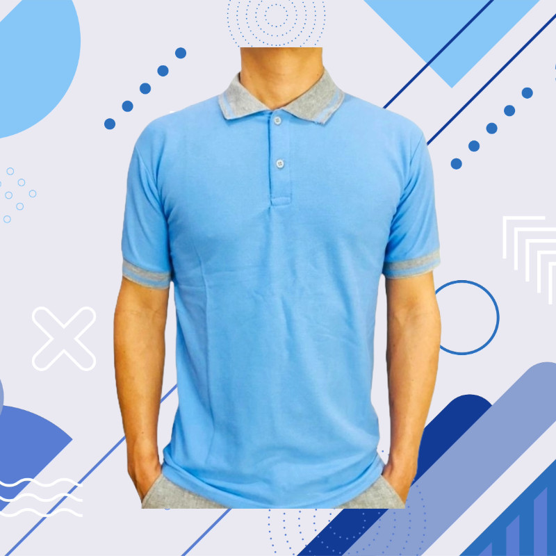 KAOS POLO SHIRT LENGAN PENDEK KERAH KOMBINASI BAJU PRIA WANITA POLOS WARNA HITAM PUTIH COKLAT KUNING